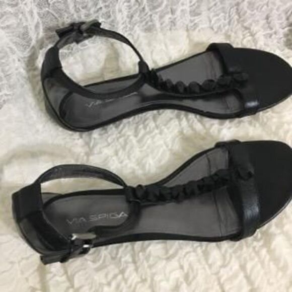 Via Spiga NIB Jeweled T-Strap Flat Sandals Size 6.5M - Picture 3 of 7